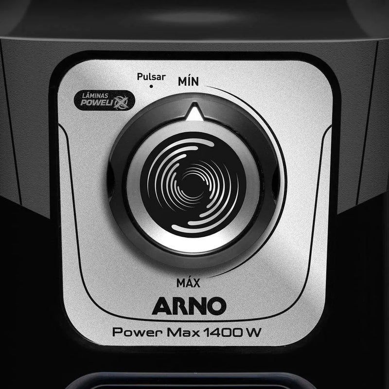 Liquidificador Arno Power Max LN65 Comfort Control 15 Velocidades 1400W - Preto 220V