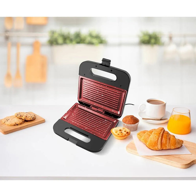 Sanduicheira Grill Britânia BGR16 com Revestimento Redstone - Inox 110V