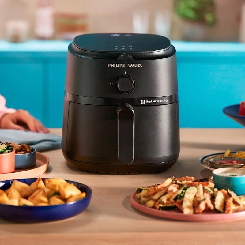 Fritadeira Elétrica Air Fryer Philips Walita Série 1000 XL NA130 Sem Óleo 1700W 6,2L – Preta 220V