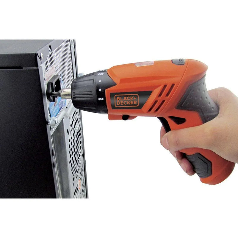 Parafusadeira a Bateria Black&Decker KC4815B Bivolt com Ponta Magnética e 15 Bits - 4.8v