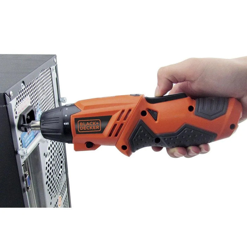 Parafusadeira a Bateria Black&Decker KC4815B Bivolt com Ponta Magnética e 15 Bits - 4.8v