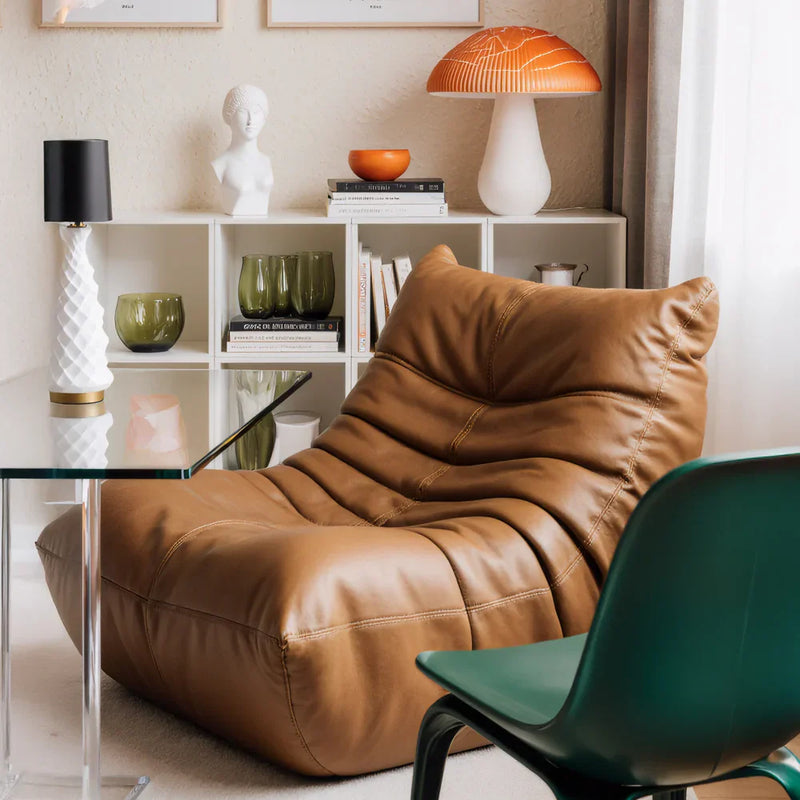 Poltrona Design 1973 Courino 1 unidade Sofá na Caixa