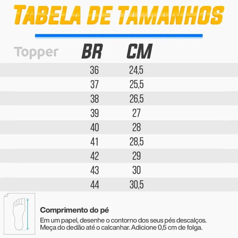 Chuteira Society Topper Top Letra IV Unissex