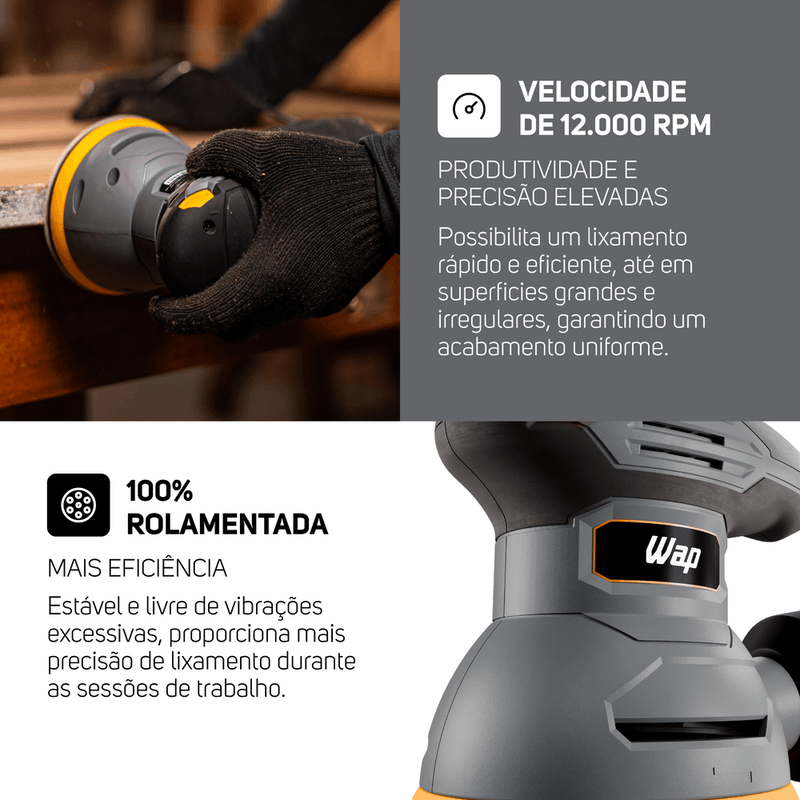 LIXADEIRA ROTO ORBITAL WAP WF LR01