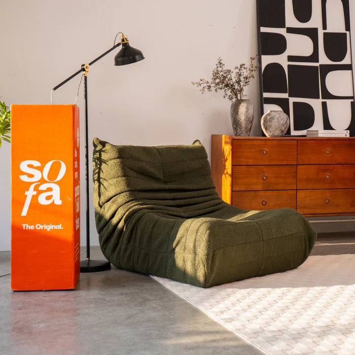 Poltrona Design 1973 Courino 1 unidade Sofá na Caixa