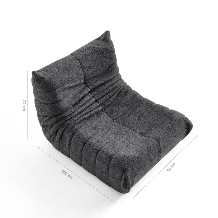 Poltrona Design 1973 Courino 1 unidade Sofá na Caixa