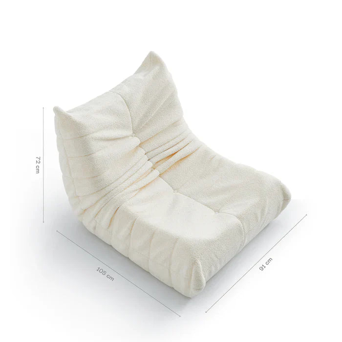 Poltrona Design 1973 Courino 1 unidade Sofá na Caixa