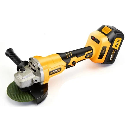 Esmerilhadeira 2 Bateria 48v Lixadeira Angular 4 polegadas Brushless 750W 2bateria De Lítio 10 lâminas de serra lixadeira bateria